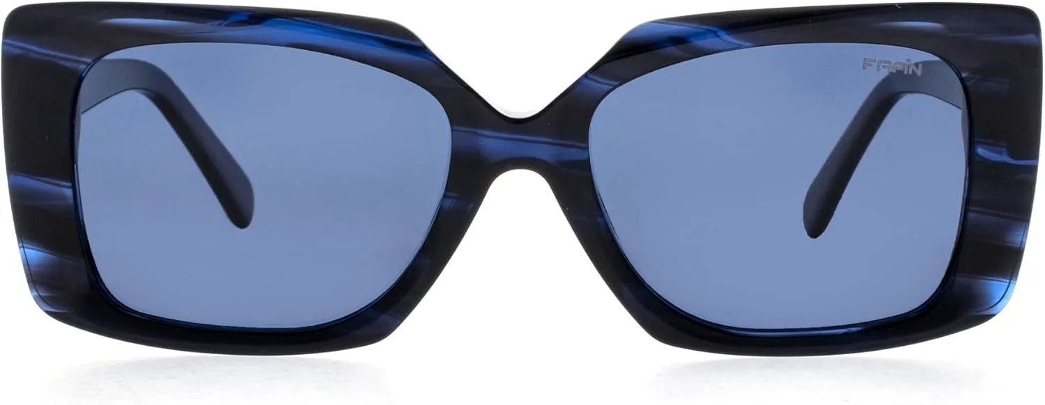 

Солнцезащитные очки FAA'N Square Aviator Y2k из ацетата с поляризацией, модные дизайнерские, для женщин и мужчин, с защитой от УФ-излучения, Blue Tortoise