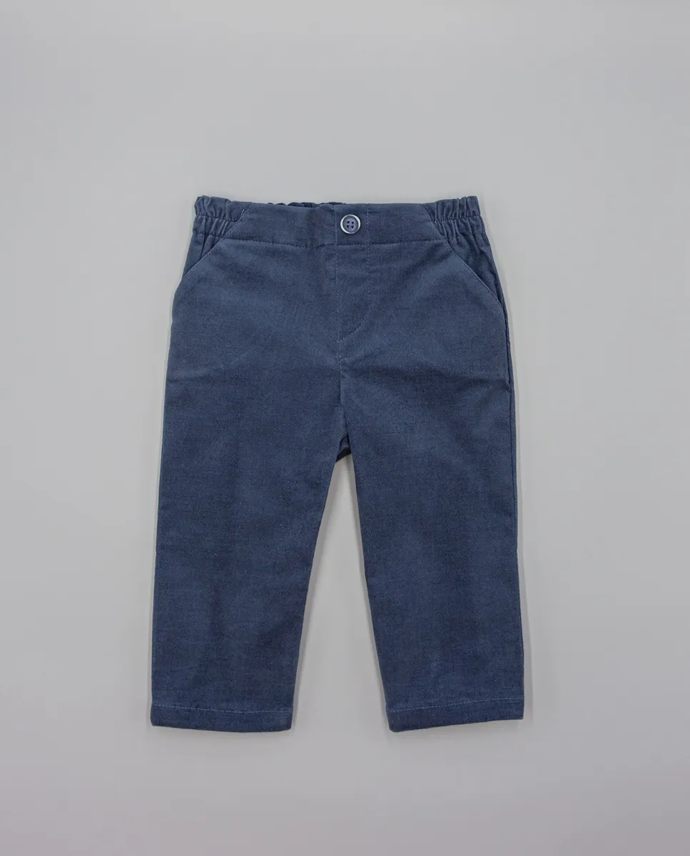 

Детские брюки с карманами и пуговицей Fina Ejerique, синий