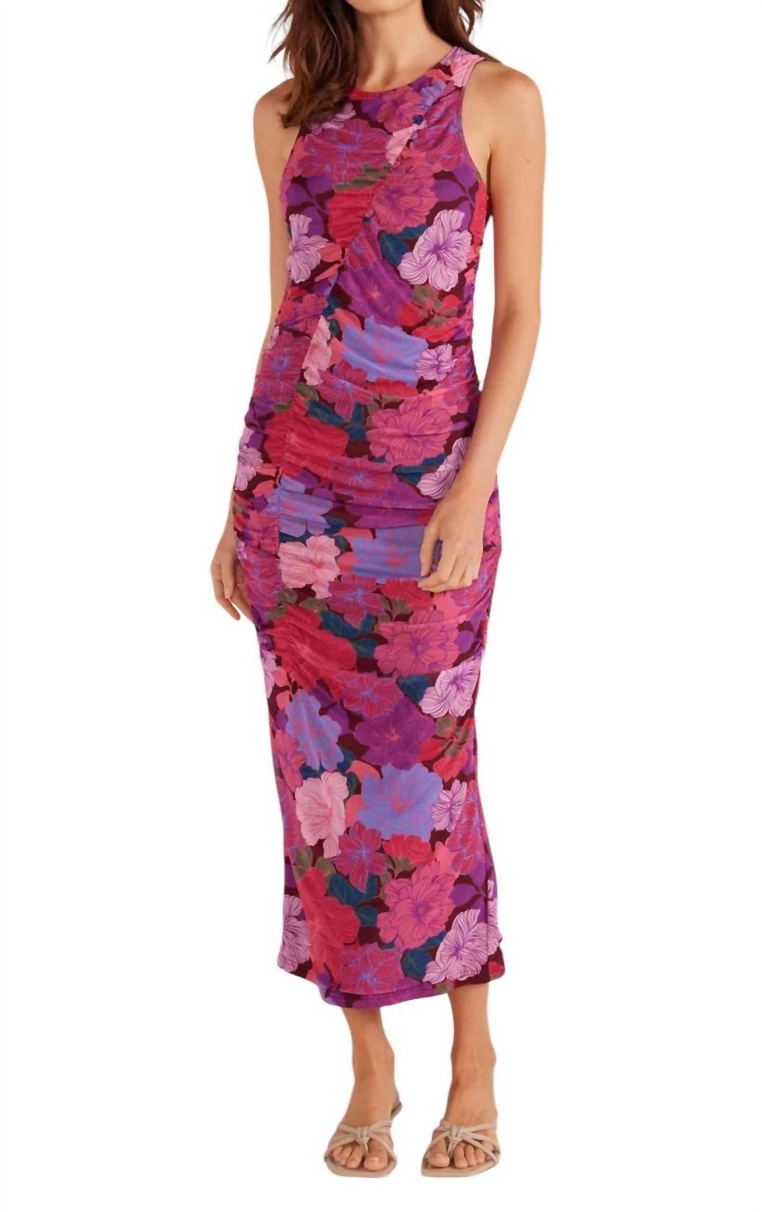 

Платье-миди Lexie Mesh с цветочным принтом MINKPINK, цвет floral-blooms