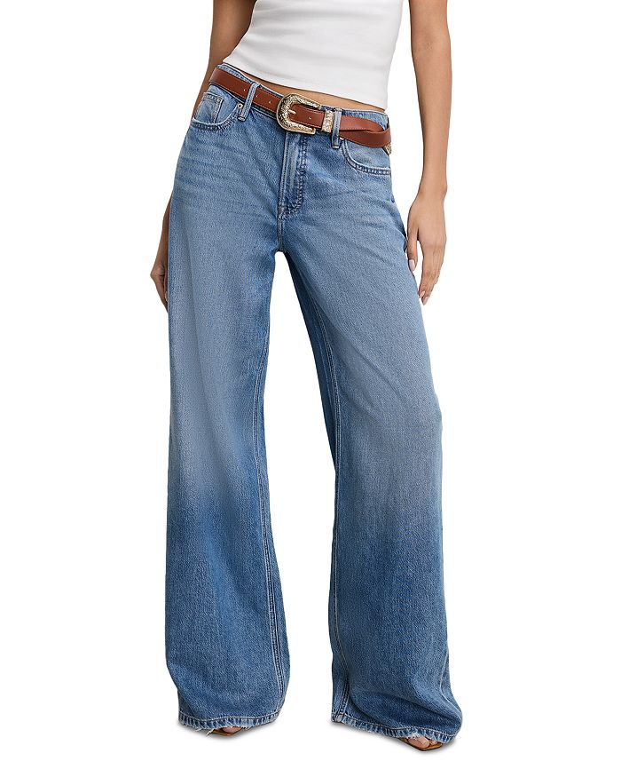 

Джинсы Weightless Good Standard Ease в цвете индиго Good American, синий