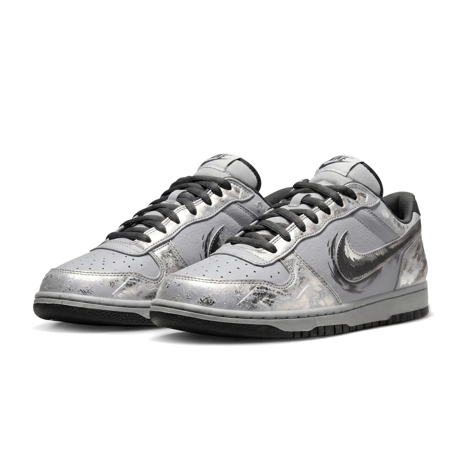 Кроссовки низкие Nike Big Meteorite Gray — фото 4