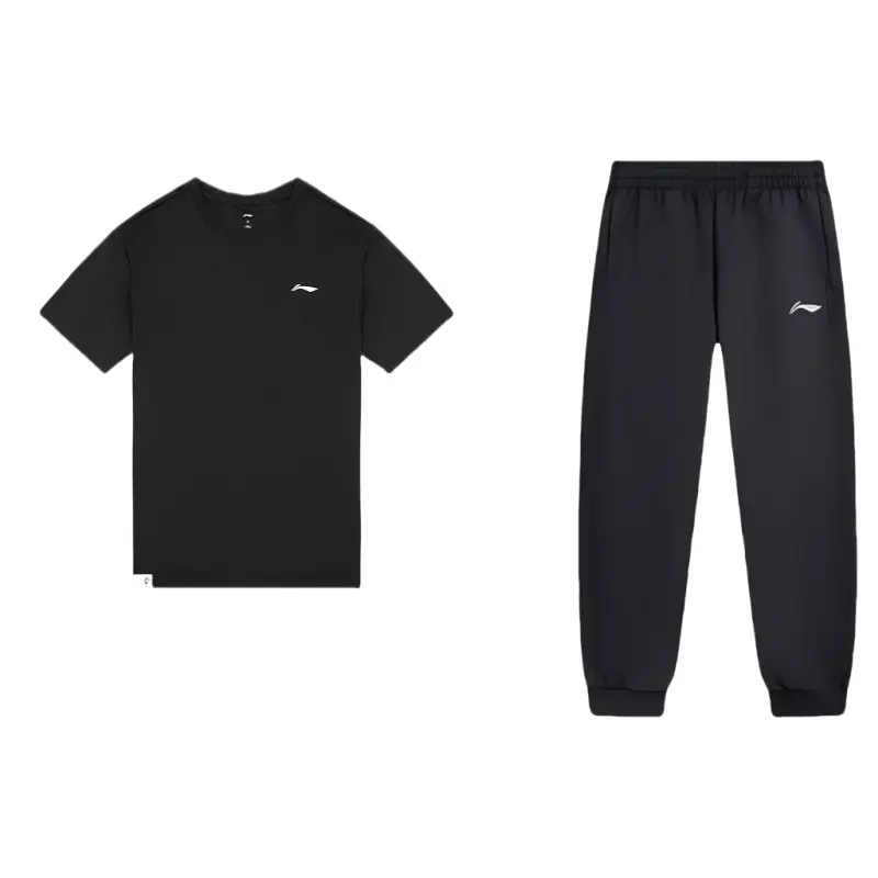 

Мужская повседневная спортивная одежда LiNing, черная