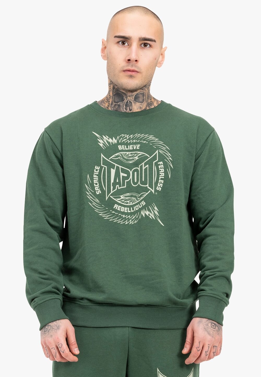 

Толстовка RUNDHALS NORMALE PASSFORM SPIRIT Tapout, зеленый