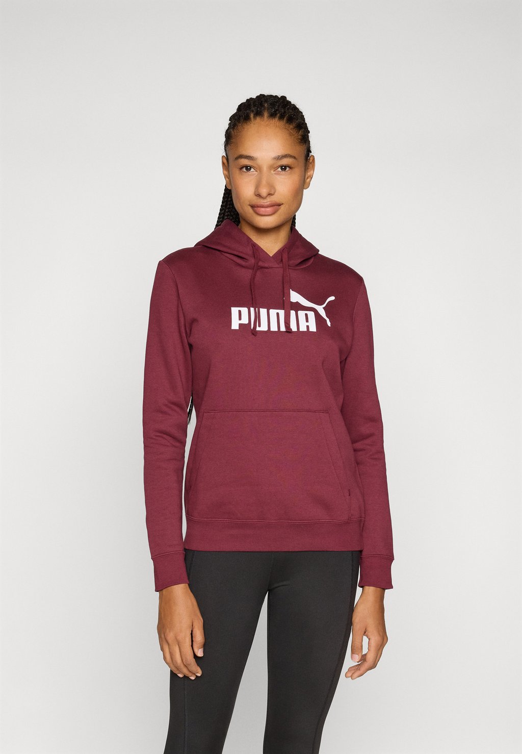 

Толстовка с капюшоном LOGO HOODIE Puma, бургундия