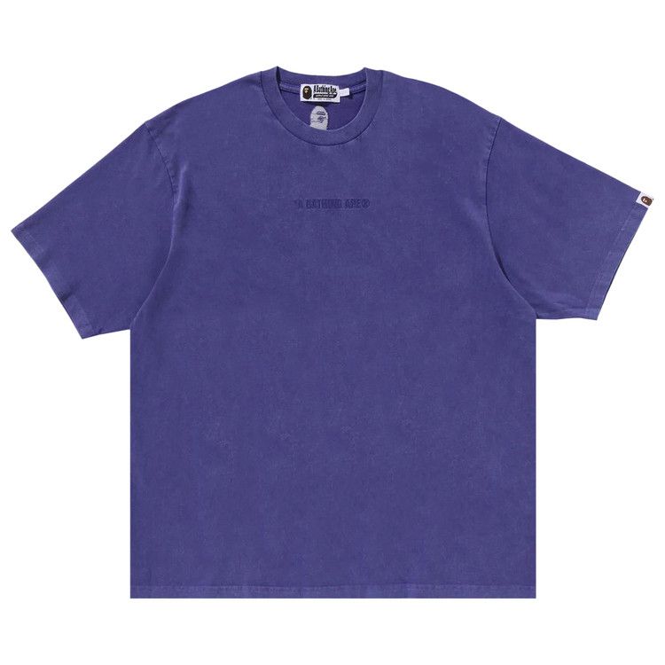 

Футболка BAPE Garment Dye Bathing Ape Logo Relaxed Fit Tee, Purple