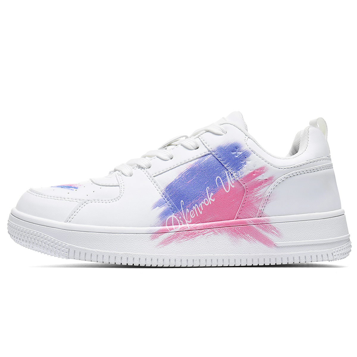 

DIKENROK Высокие противоскользящие дышащие устойчивые к истиранию скейтерские кеды унисекс белые, цвет White