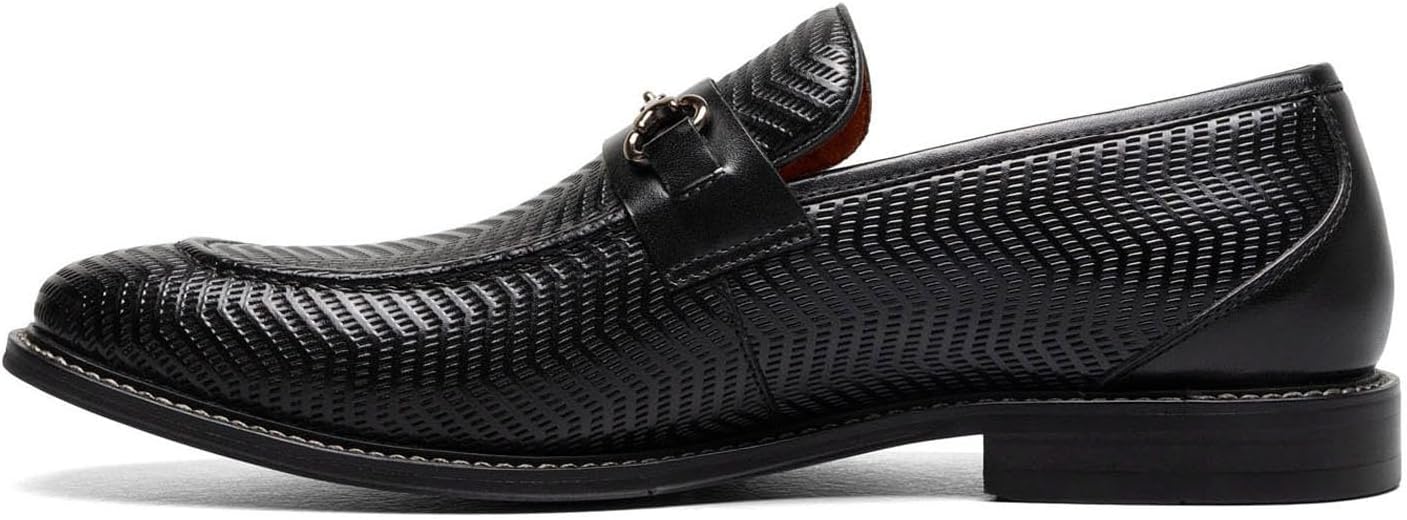 Мокасины Stacy Adams для мужчин Madsen Moc Toe Slip-on, черный — фото 4