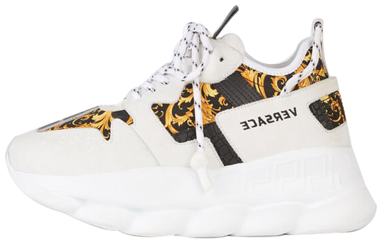 

Женские кроссовки Versace на платформе, желтый/белый/черный