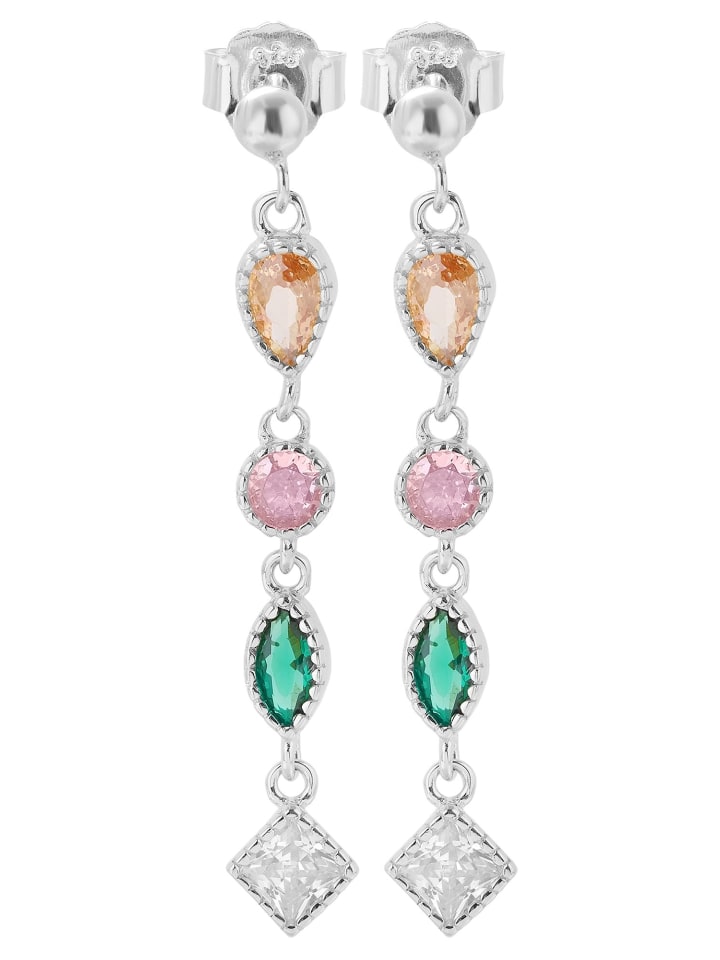 

Adeliás Женские серьги - серьги-гвоздики из серебра 925 пробы с кубическим цирконием в серебряной оправе