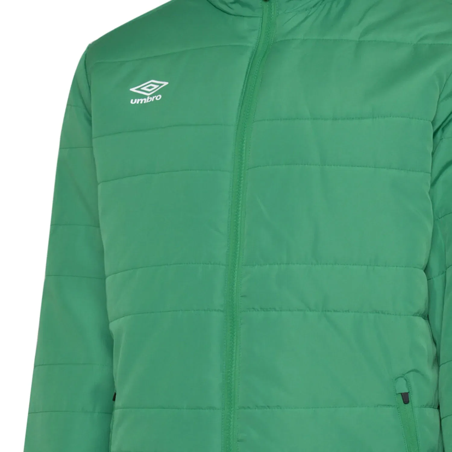 Детская куртка Umbro с капюшоном, изумрудный — фото 3