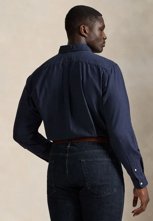 Рубашка оксфорд с окрашиванием Polo Ralph Lauren Big & Tall, темно-синий — фото 3