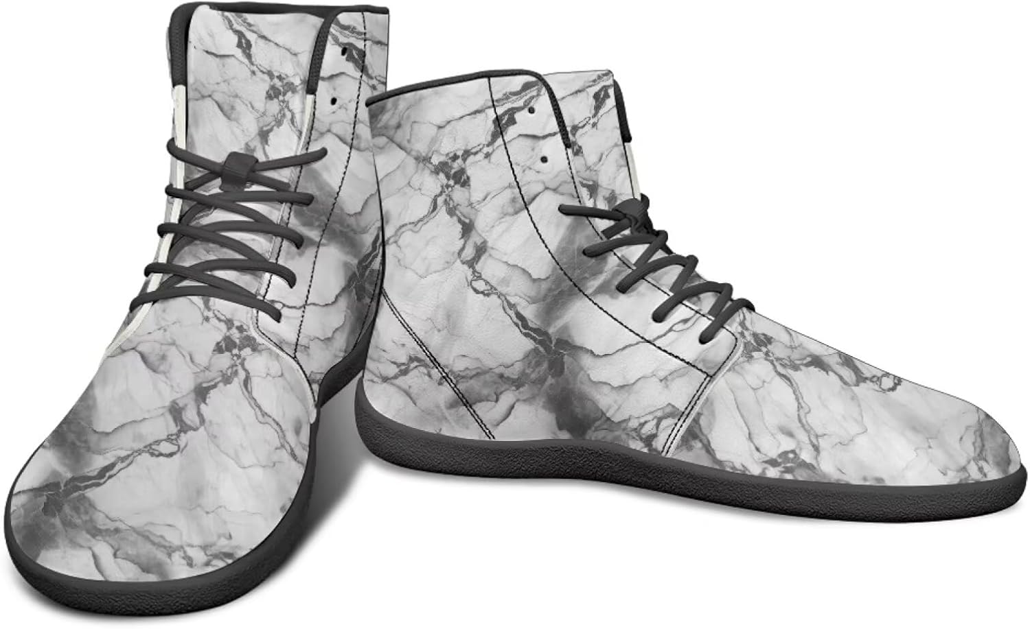 

Высокие легкие кроссовки с мраморным дизайном Watdotory, серый