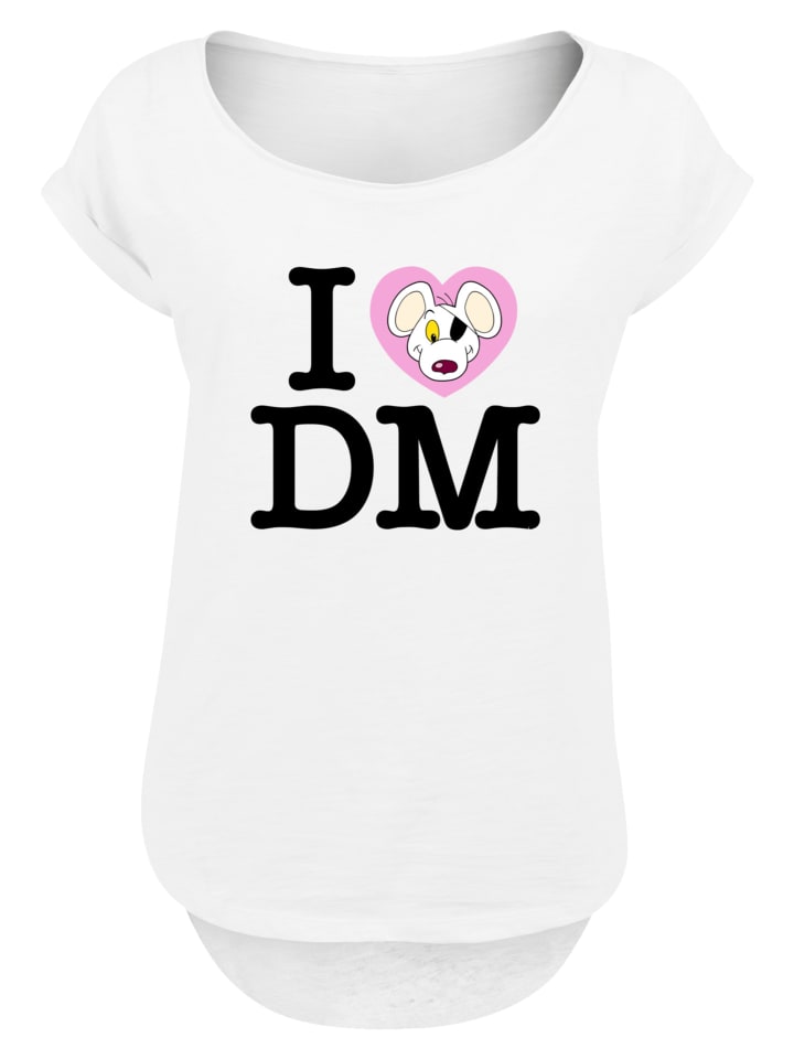 

Длинная футболка Danger Mouse I Love DM белого цвета F4NT4STIC, Белый, Длинная футболка Danger Mouse I Love DM белого цвета F4NT4STIC