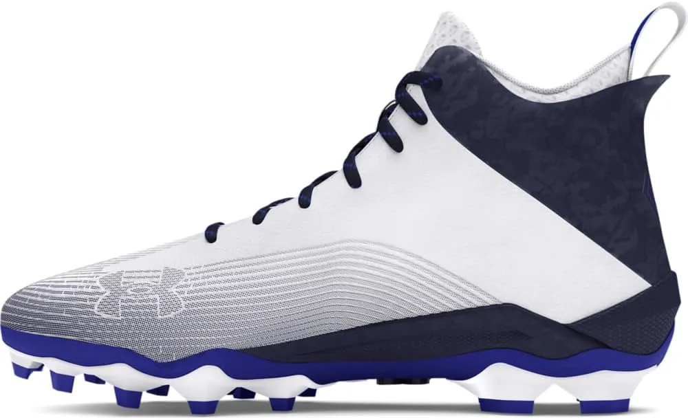 Мужские футбольные бутсы Under Armour Hammer 2.0 Mc, белый/синий — фото 2