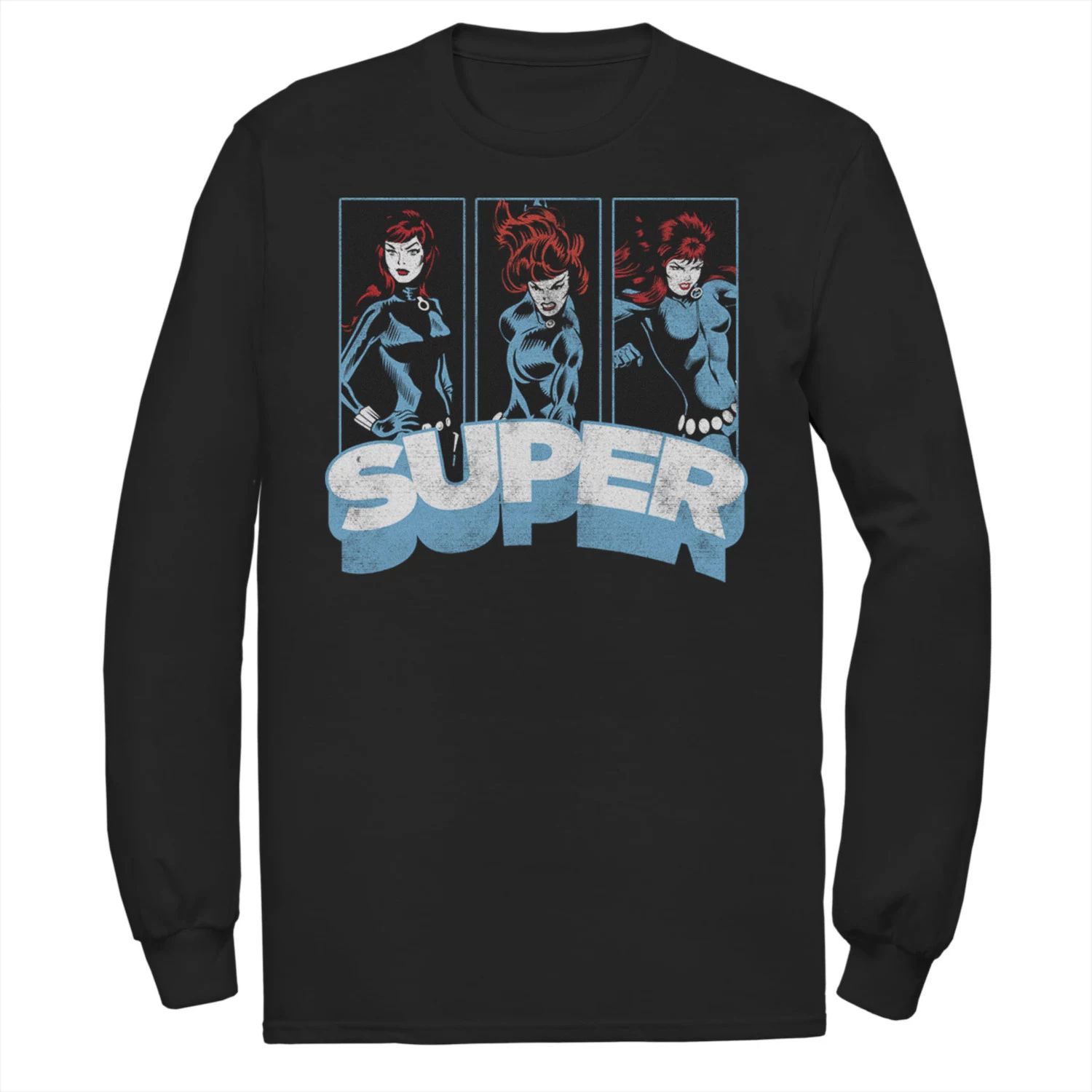 

Мужская футболка Marvel Black Widow Super Vintage с изображением комиксов