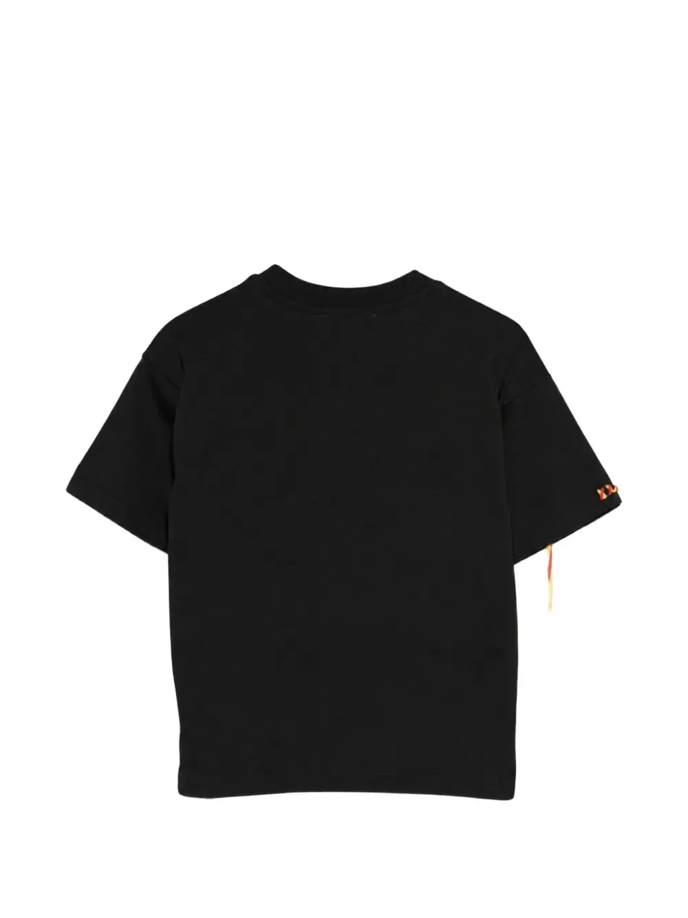 Футболка с логотипом и кисточками Msgm Kids, черный — фото 2