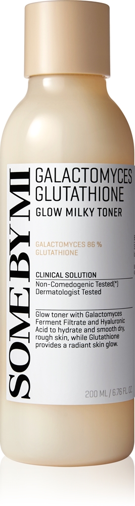 

Молочный тоник Galactomyces glutathione Glow, успокаивающий и увлажняющий тоник с осветляющим эффектом Some By Mi, 200 мл