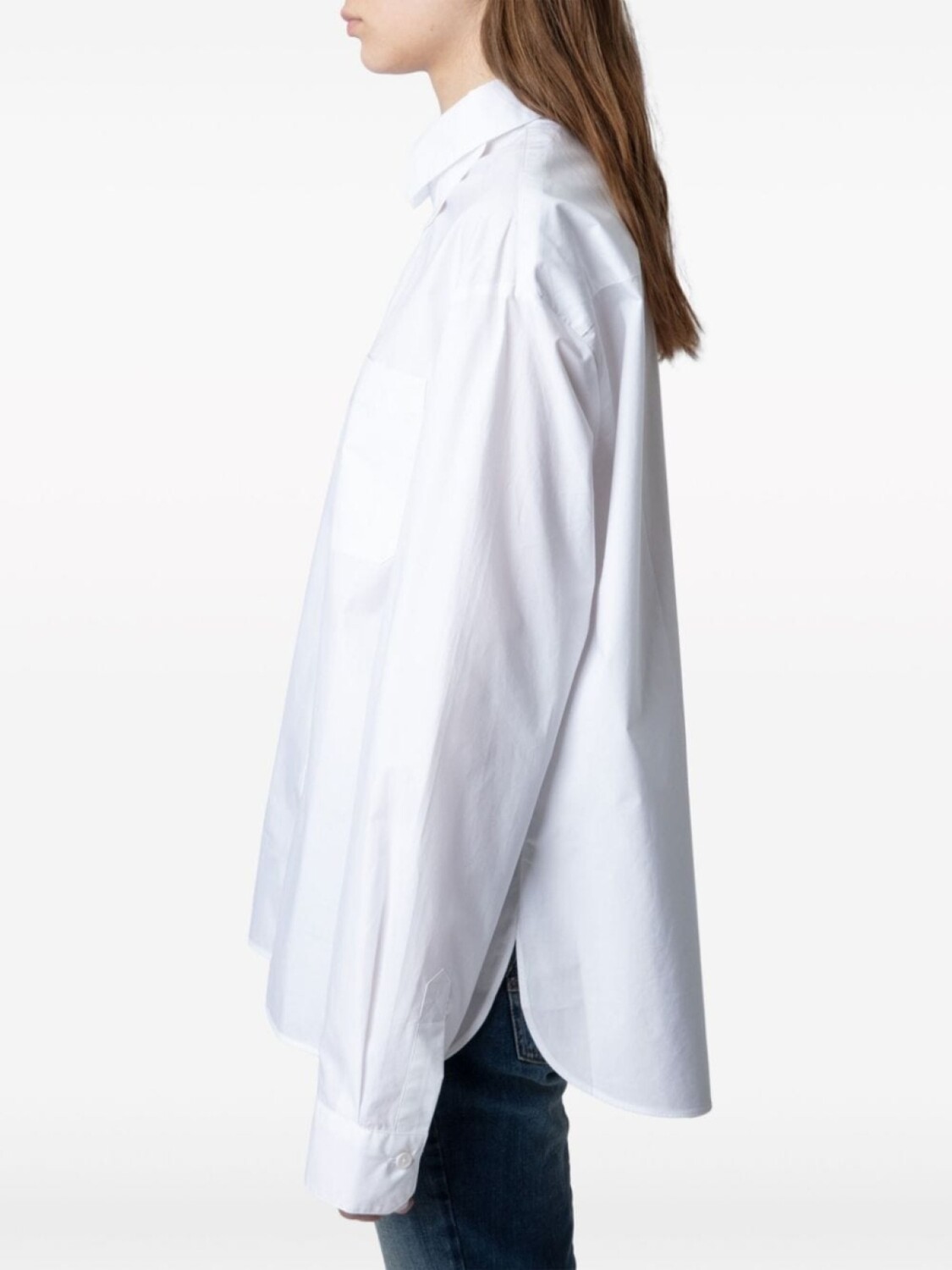 Zadig&Voltaire рубашка Tyrone Pop из органического хлопка, белый — фото 4