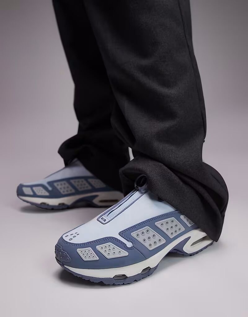 Кроссовки унисекс Nike Air Max SNDR синего и бежевого цвета — фото 4