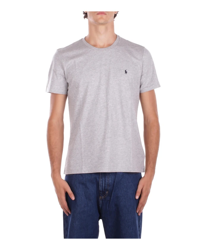 

Хлопковая футболка Polo Ralph Lauren, серый
