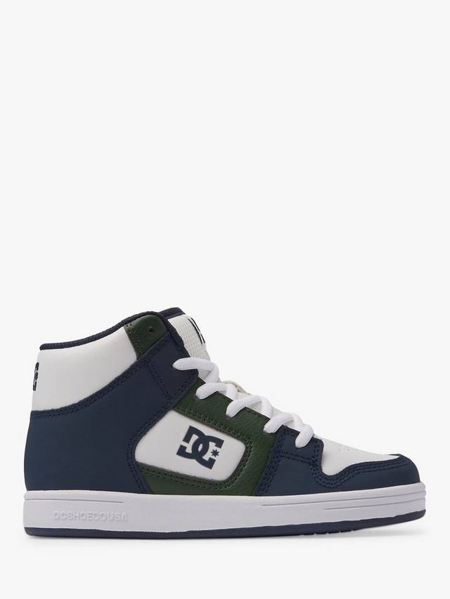 

Детские высокие кожаные кроссовки Manteca DC Shoes, Navy/Green