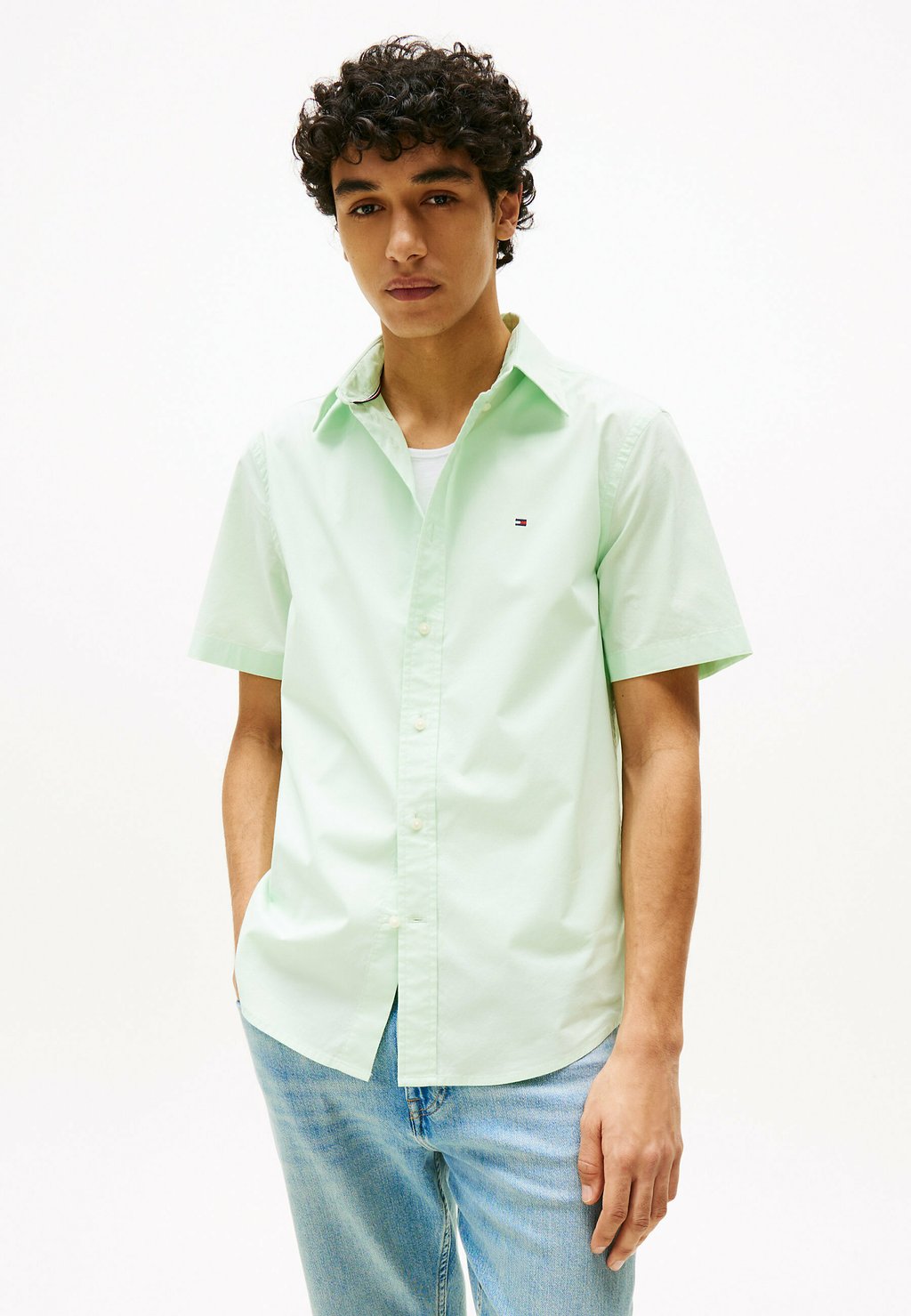 

Рубашка FLEX SOLID Tommy Hilfiger, светло-зеленый