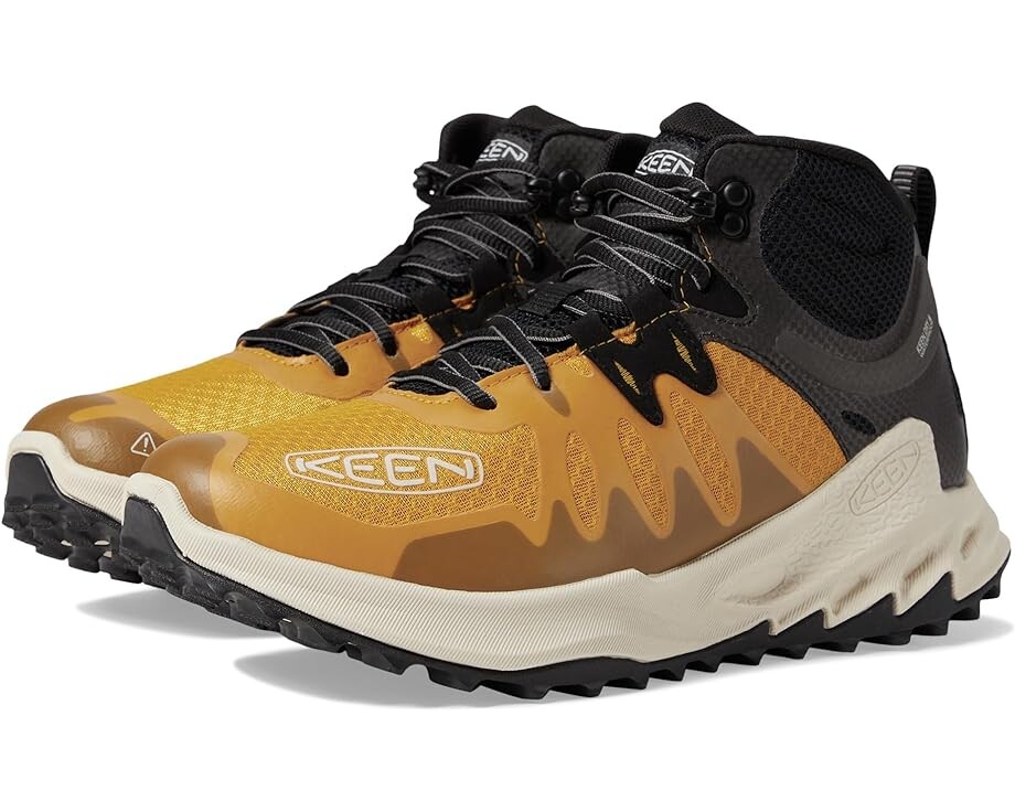 

Походная обувь KEEN Zionic Mid Waterproof, цвет Golden Yellow/Birch