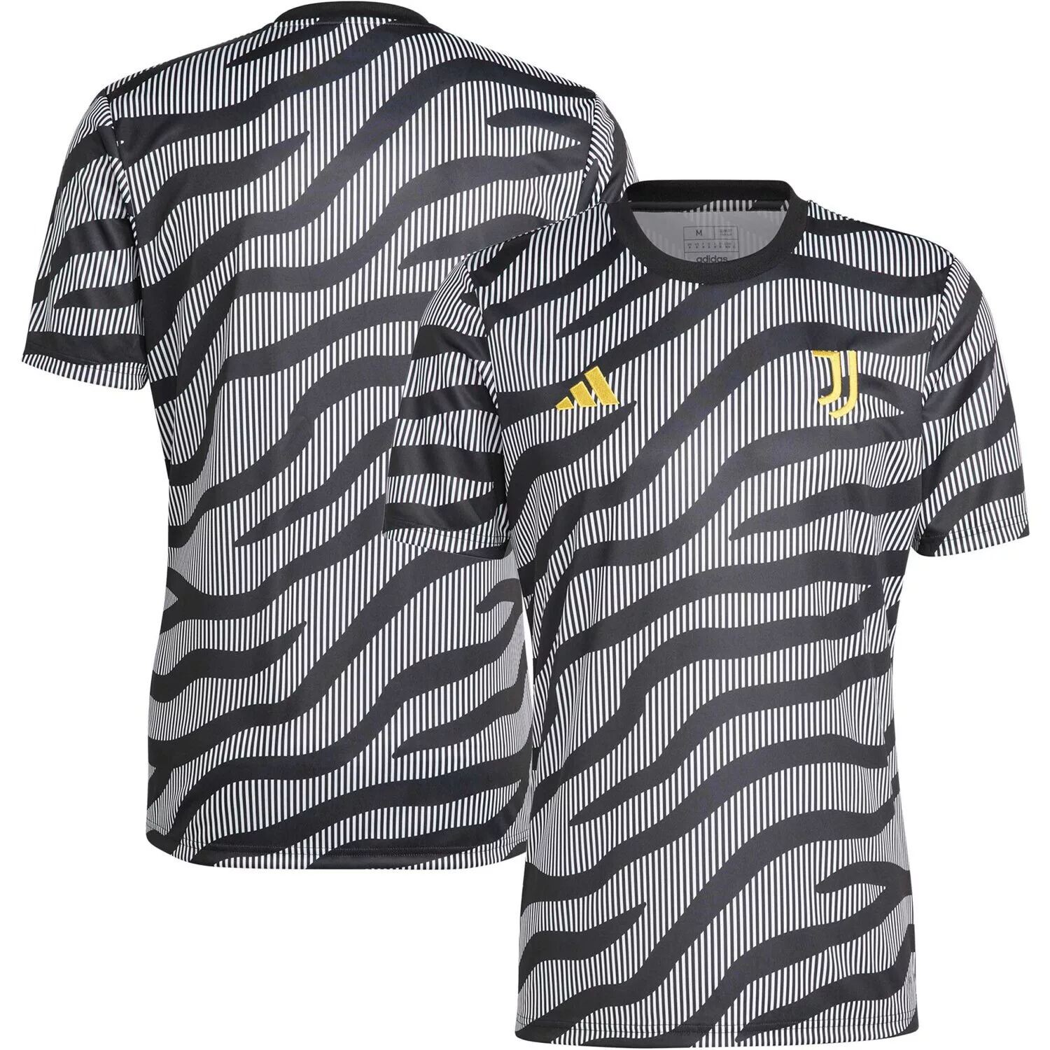 

Мужская черная предматчевая футболка Juventus 2023/24 adidas, Черный, Мужская черная предматчевая футболка Juventus 2023/24 adidas