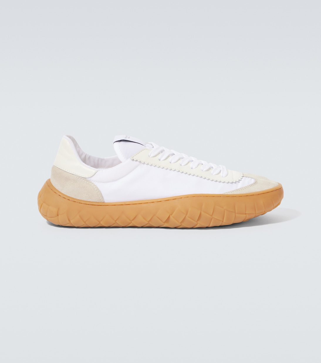 

Кроссовки с отделкой из замши Bottega Veneta, Optic White