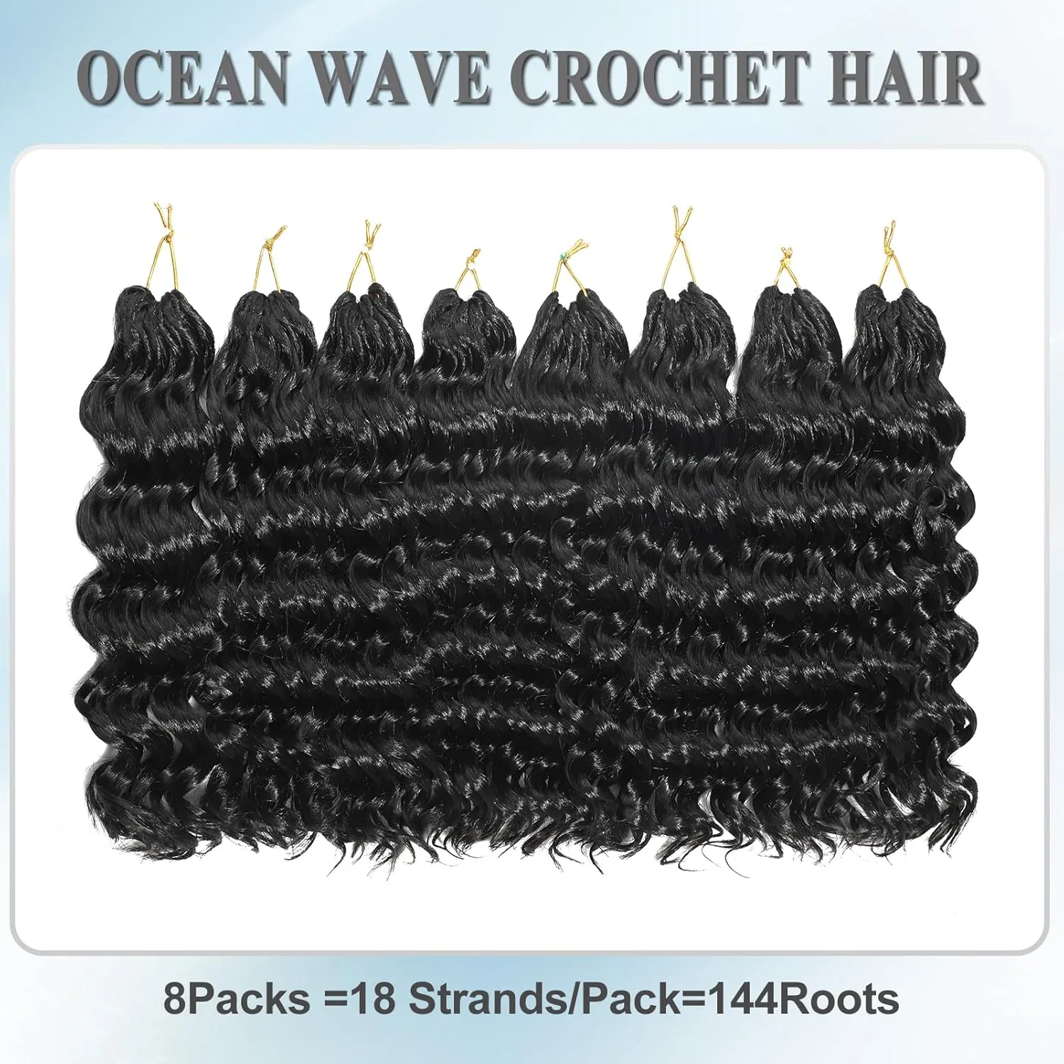 Наращивание волос Ocean Wave Crochet Hair Amlucks — фото 3