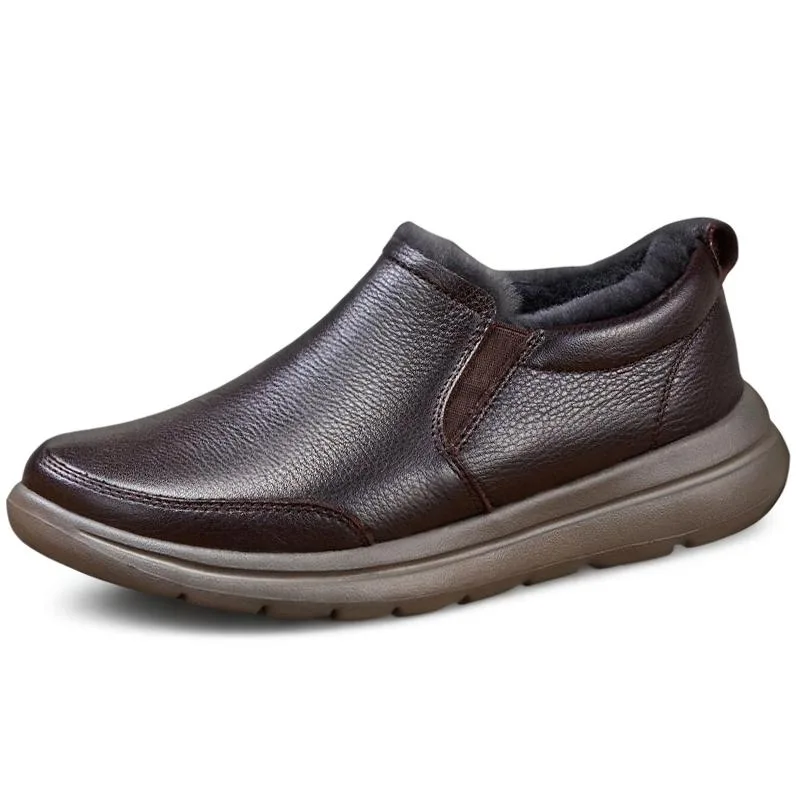 Devanro Повседневные кожаные туфли мужские low top черные