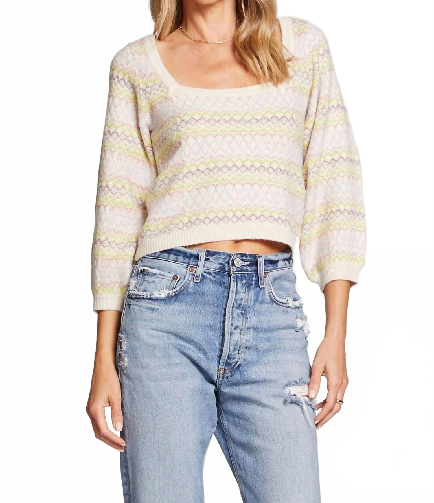 

Свитер Lev в разноцветном дизайне Saltwater Luxe, мультиколор