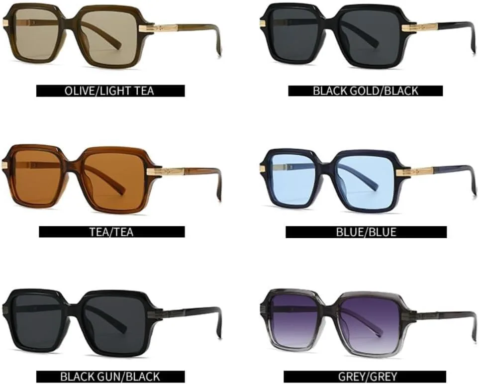 

Солнцезащитные очки для мужчин и женщин - защита UV400 - большая оправа с градиентными линзами для занятий спортом на открытом воздухе и вождения LXLHWN, Tyj538-2