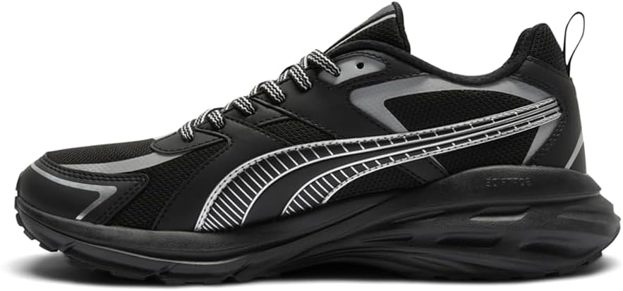 Мужские кроссовки PUMA Hypnotic Ls Rapid с шнуровкой, повседневные - черные — фото 3