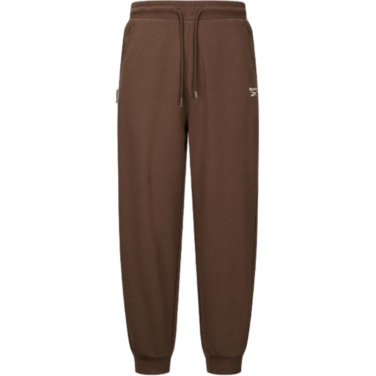 

Вязаные спортивные штаны унисекс коричневые Reebok
