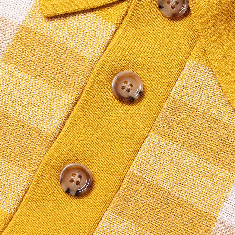 Рубашка поло мужская Burberry Marigold, желтый — фото 4