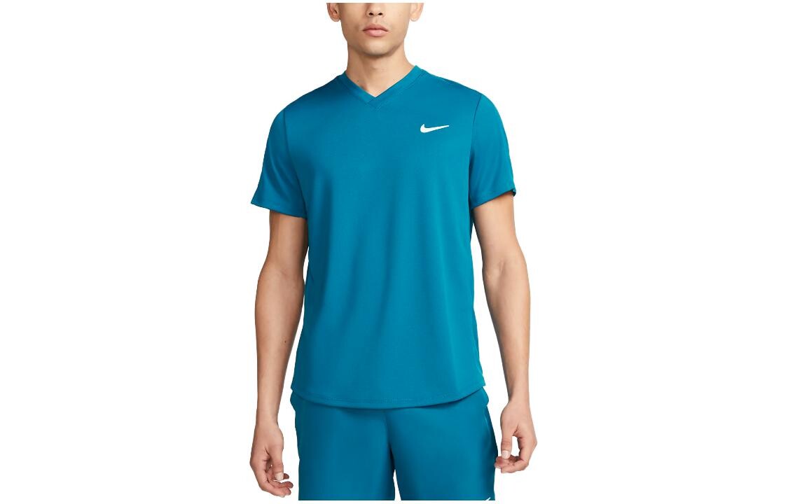 

Футболка мужская павлинье-синяя Nike, синий