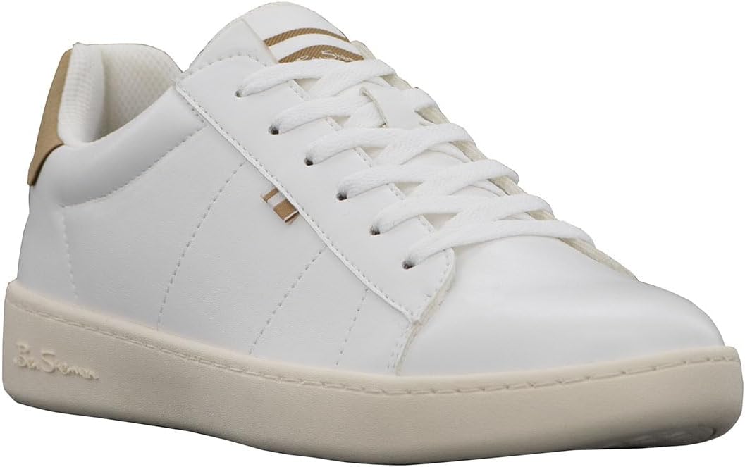 Мужские модные кроссовки Hampton Ben Sherman, белый/бежевый — фото 3
