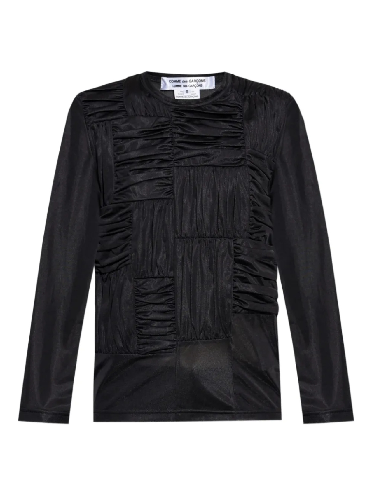 

Топ с эффектом складок Comme Des Garçons Comme Des Garçons, черный