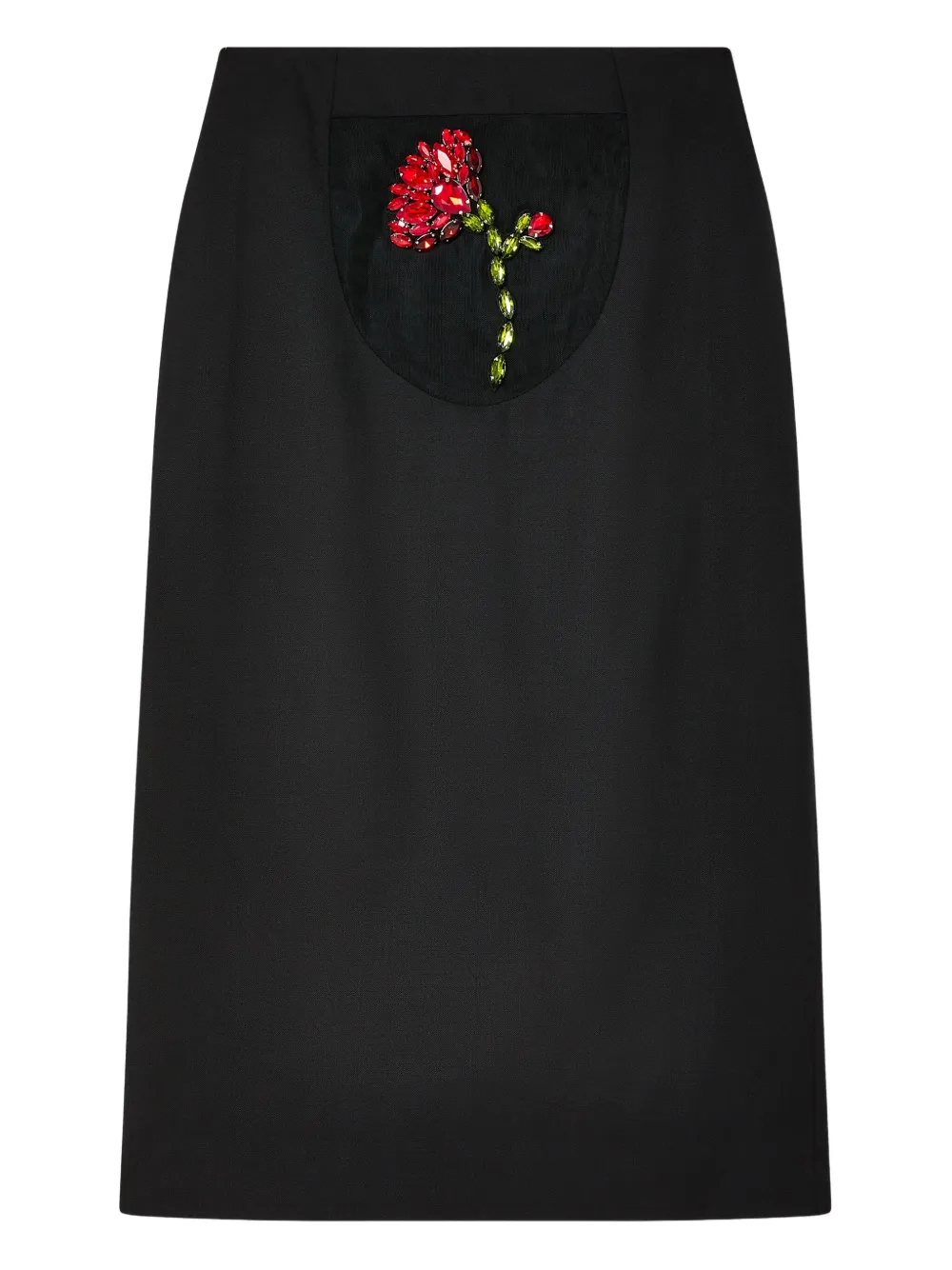 

Юбка-карандаш Peekaboo Flower Simone Rocha, черный