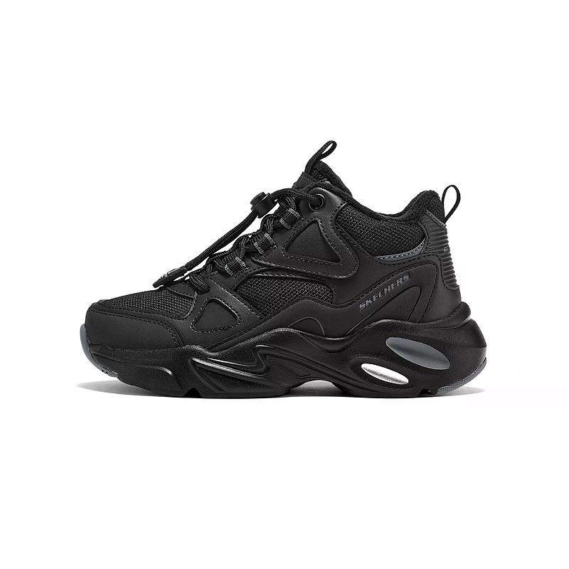

BOYS нескользящие кроссовки Mid top для детей для возраста 3-7 лет Skechers, черный