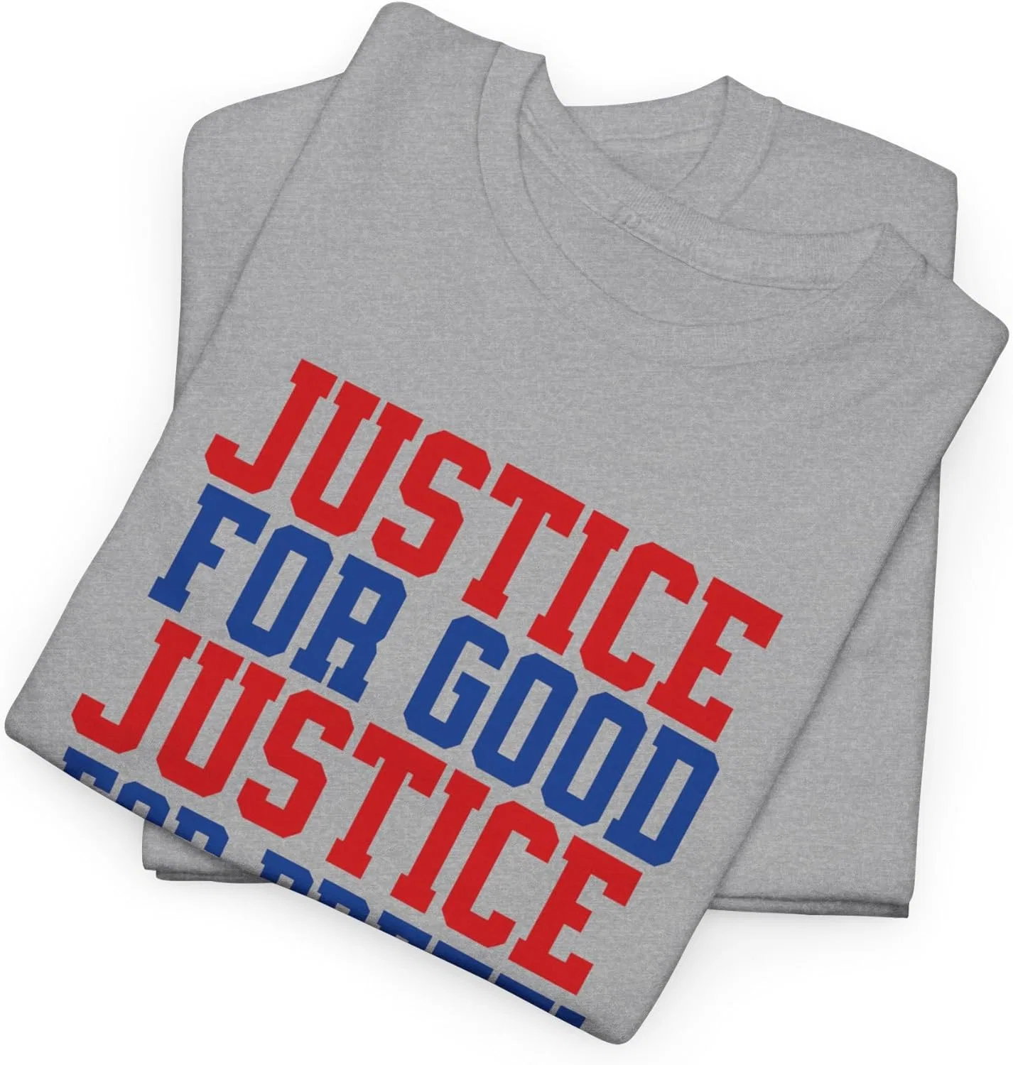 Футболка Justice for Good Justice for Pretti Freedom | Футболка с социальным посланием, футболка для активистов, топ для протестов против ICE GENERIC, серый — фото 4