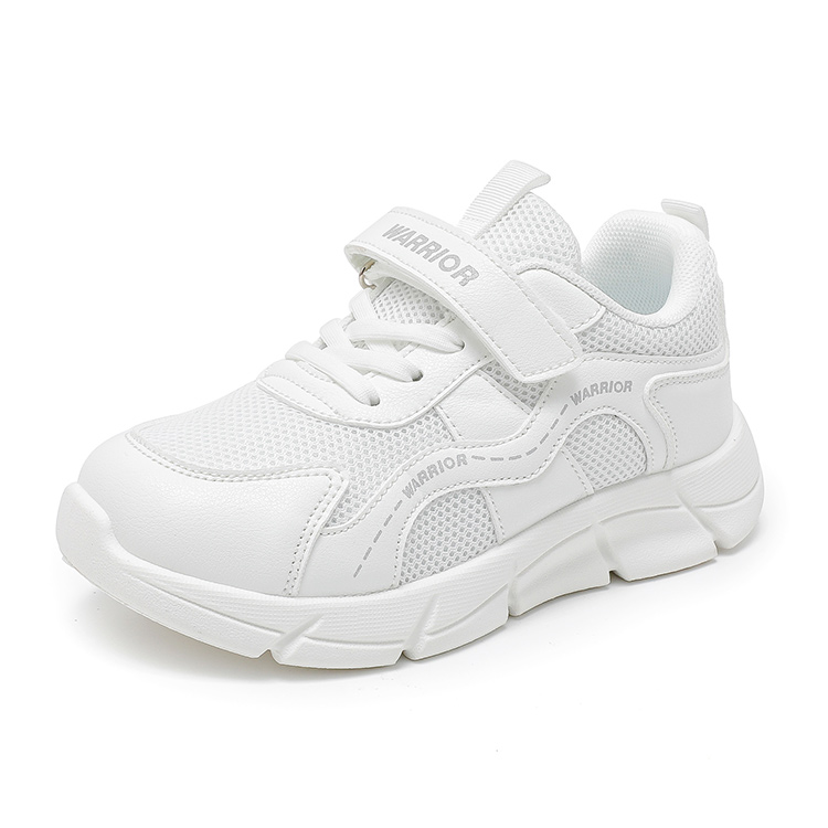 Беговые кроссовки для детей Low top, белые, с амортизацией, увеличенной высотой, легкие и устойчивые к истиранию WARRIOR, белый — фото 3