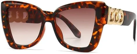 

Винтажные солнцезащитные очки для женщин, квадратная оправа, солнцезащитные очки с защитой от УФ-излучения UV400, модные, большие, в стиле стритвеар MTZJH, C2