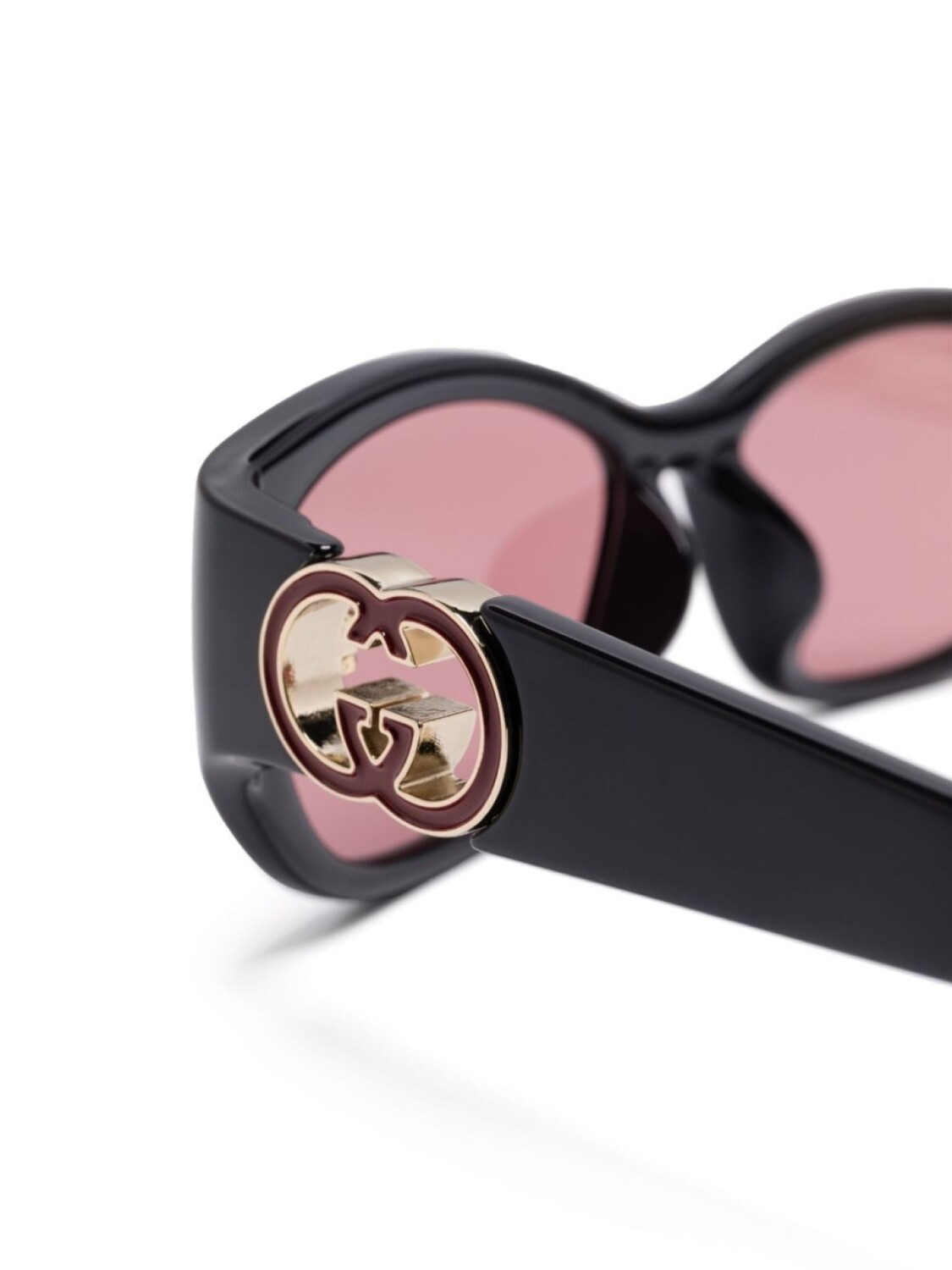 Gucci Eyewear солнцезащитные очки с логотипом GG1826SK, черный — фото 3