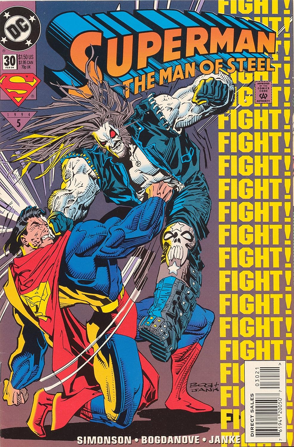 

SUPERMAN: THE MAN OF STEEL 30. FEBRUARY, 1994 (DC Comics)