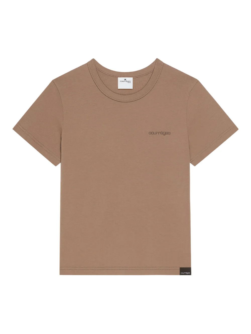 

Футболка из джерси Courrèges, коричневый