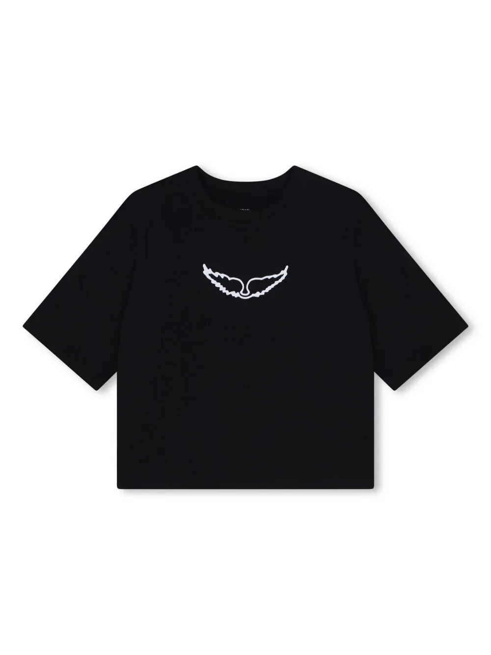 

Футболка с графичным принтом Zadig & Voltaire Kids, черный