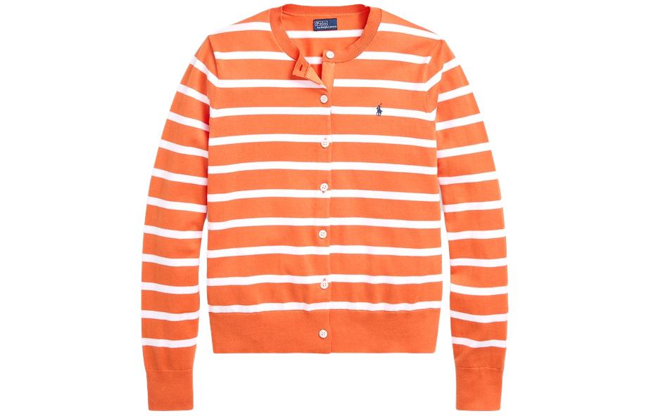 Полосатый кардиган из хлопковой смеси Polo Ralph Lauren, мультиколор — фото 3
