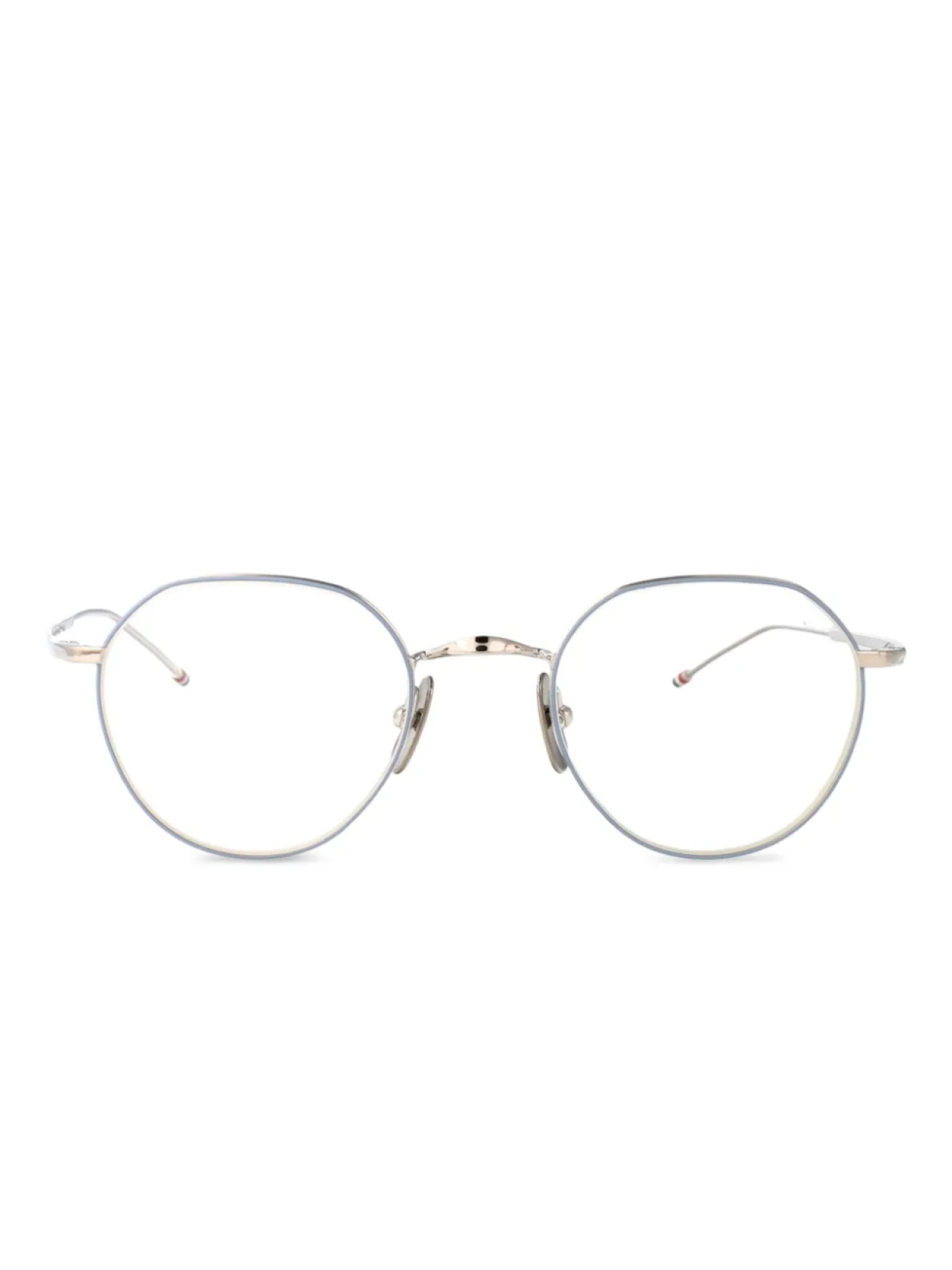 

Thom Browne Eyewear round-frame очки, серебряный